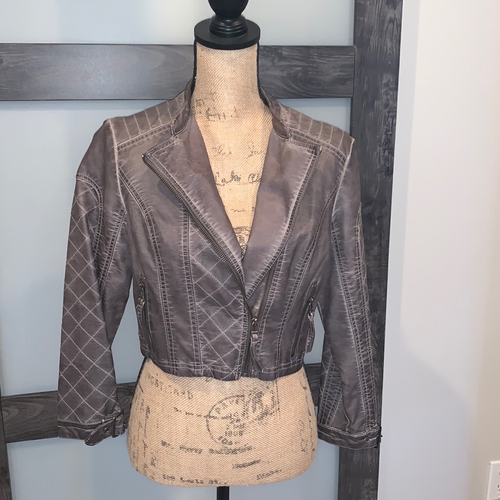 Asos faux leather jacket